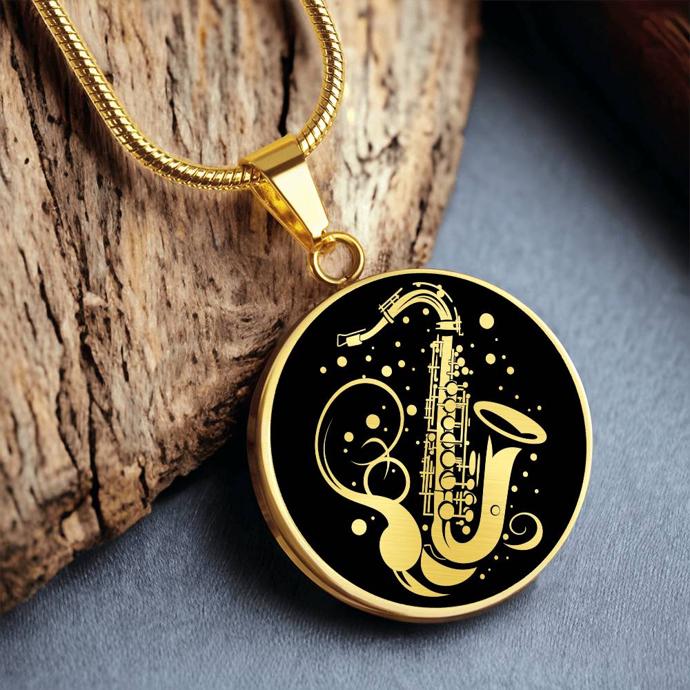 Personalized Saxophone Necklace