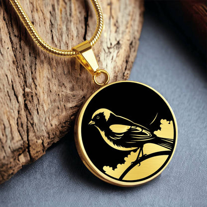 Personalized Goldfinch Necklace