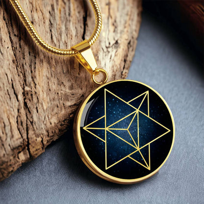 Merkaba pendant - Sacred Geometry Necklace