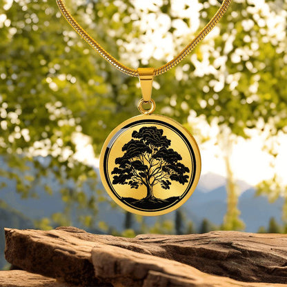 Personalized Maple Tree Necklace