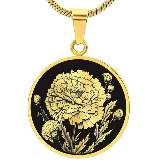 Personalized Marigold Necklace