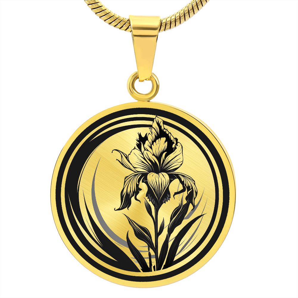 Personalized Iris Necklace