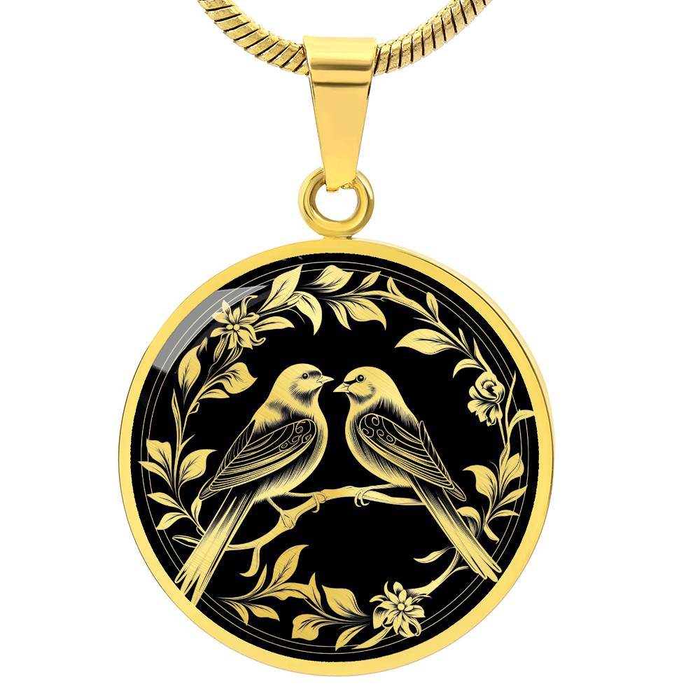 Personalized Love Bird Necklace