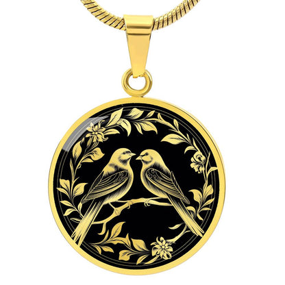 Personalized Love Bird Necklace