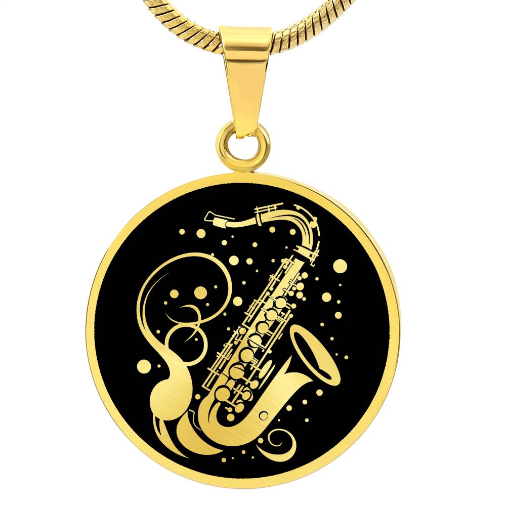 Personalized Saxophone Necklace