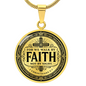 For we walk by faith, not by sight Necklace