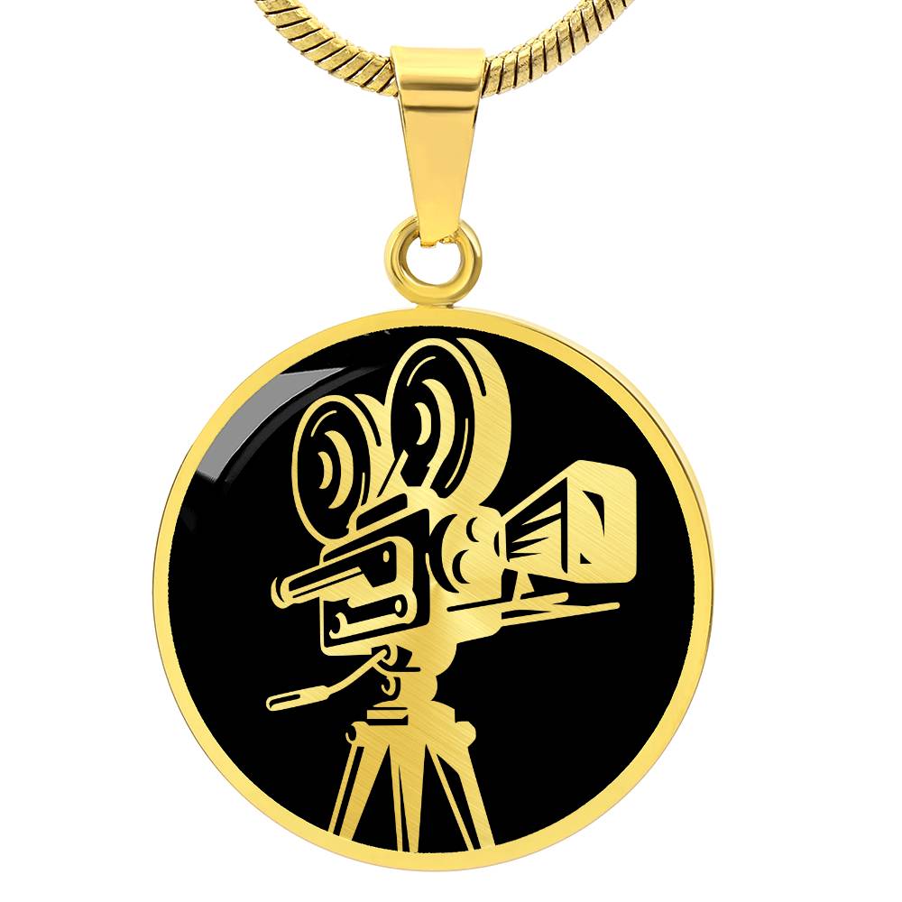 Personalized Vintage Movie Camera Necklace