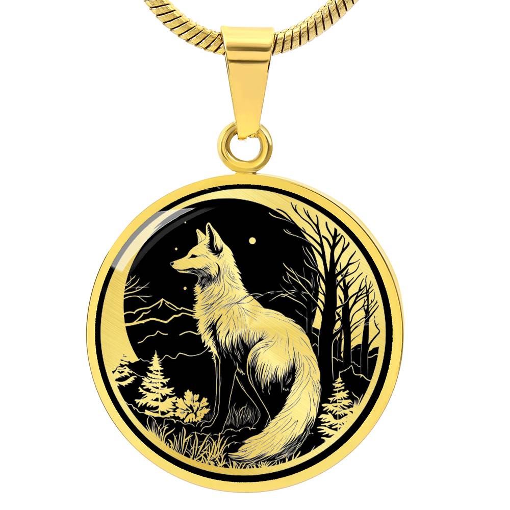 Personalized Fox Necklace