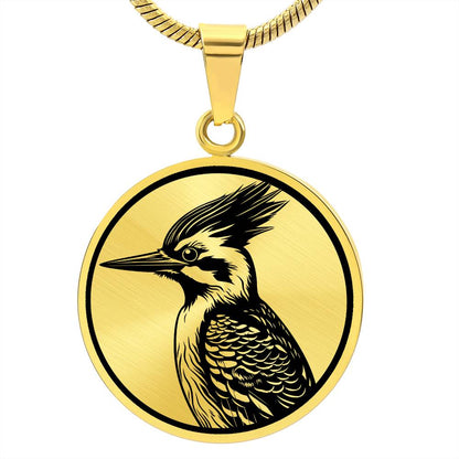 Personalized Woodpecker Necklace