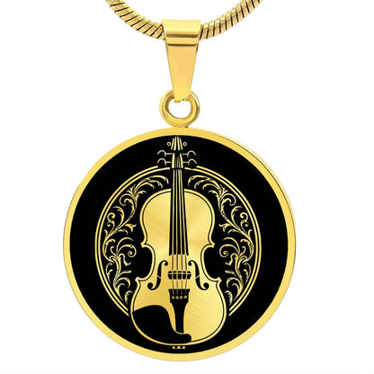 Personalized Violin Necklace