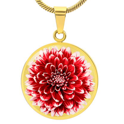 Dahlia Flower Necklace