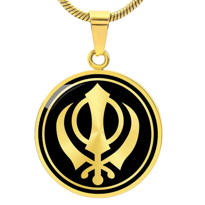 Personalized Khanda Necklace