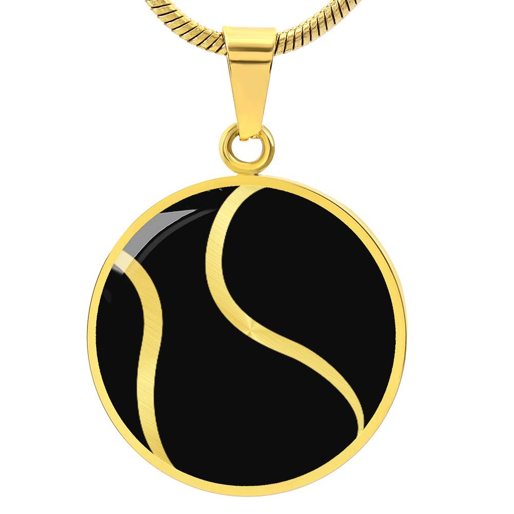 Personalized Tennis Ball Necklace