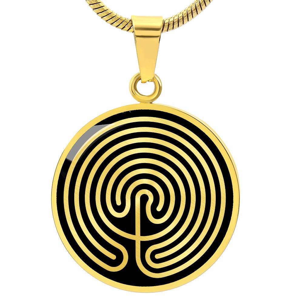 Personalized Mogor Labyrinth Necklace