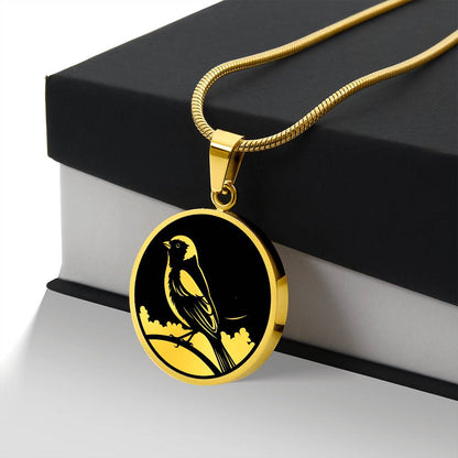 Personalized Goldfinch Necklace