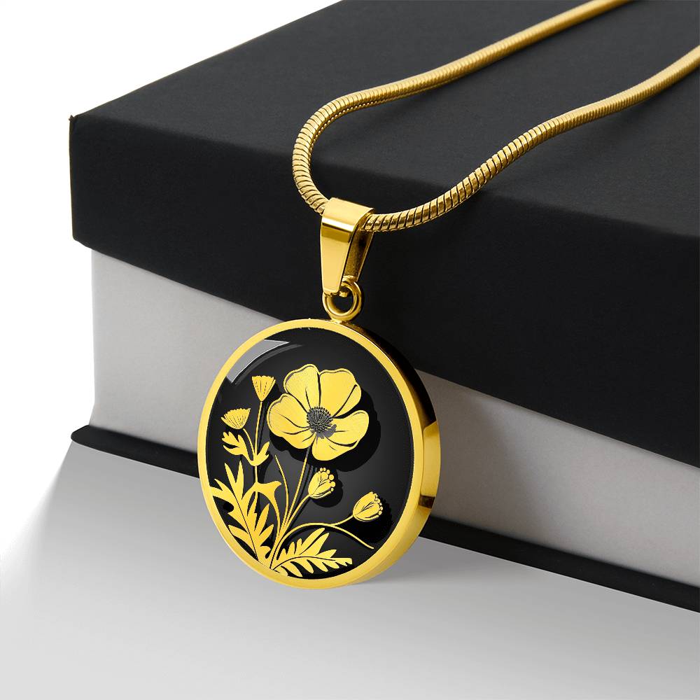 Personalized Buttercup Necklace