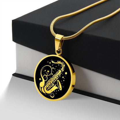 Personalized Saxophone Necklace