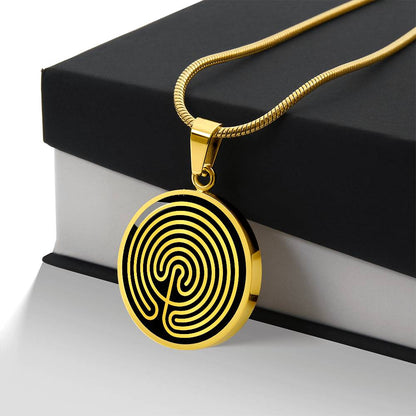 Personalized Mogor Labyrinth Necklace