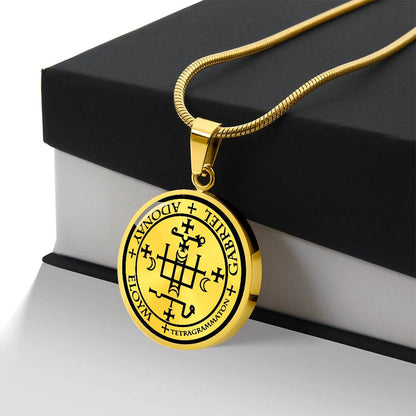 Personalized Archangel Gabriel Sigil Necklace