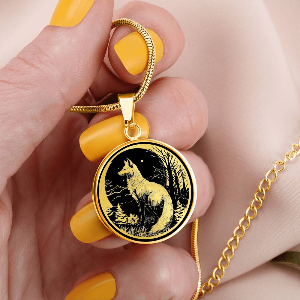 Personalized Fox Necklace