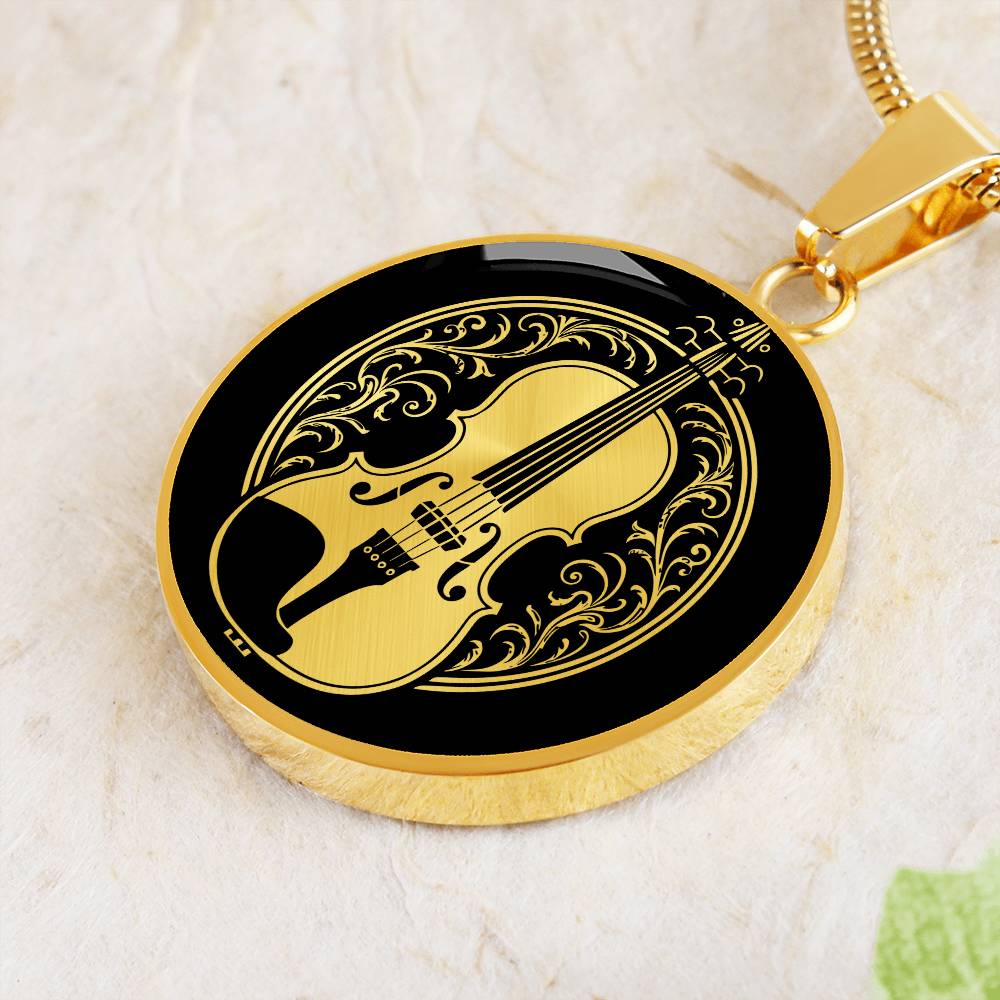 Personalized Violin Necklace