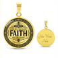For we walk by faith, not by sight Necklace