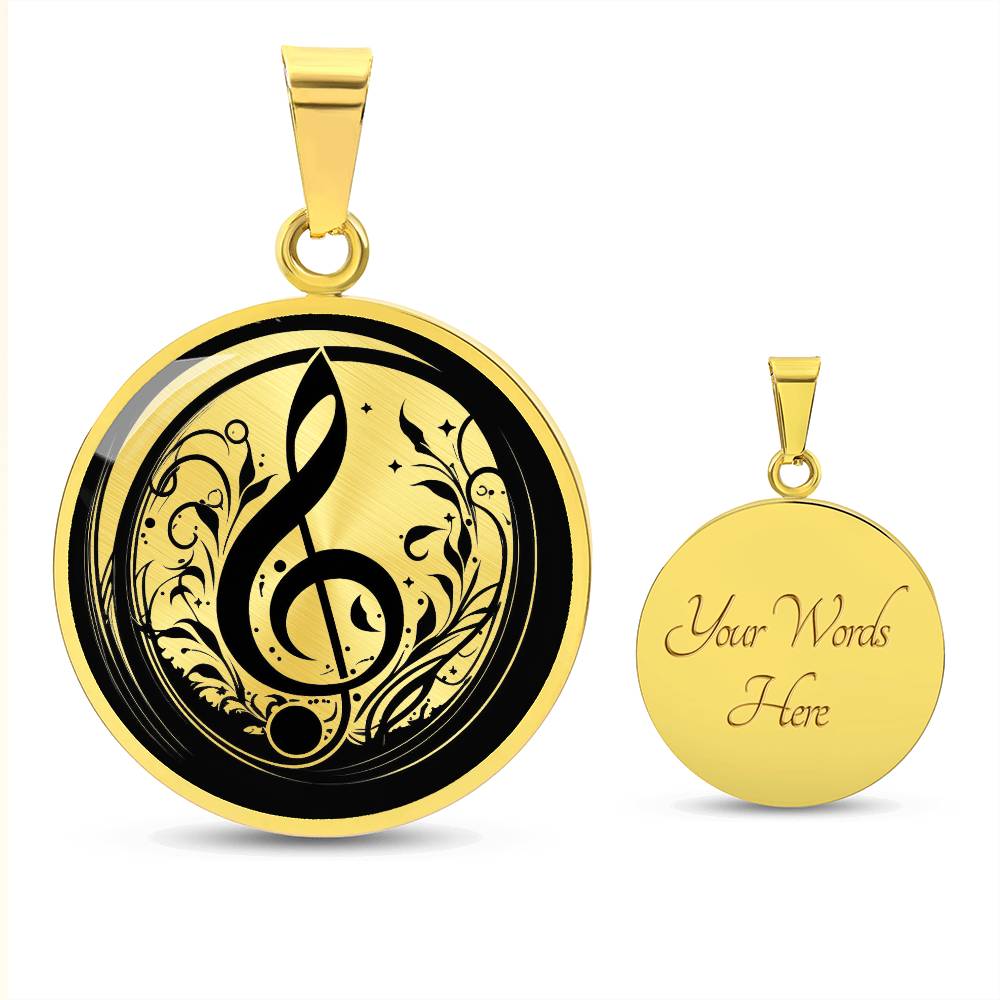 Persoanlized Music Note Necklace