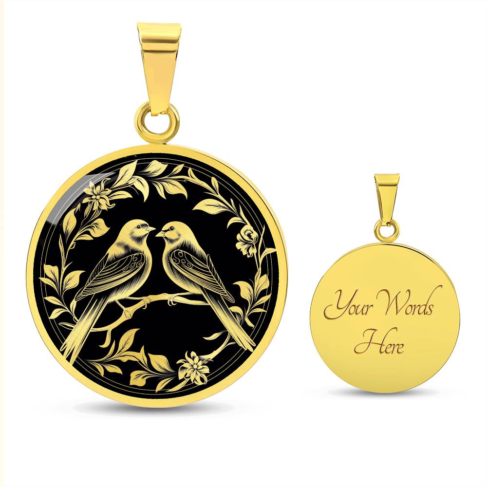 Personalized Love Bird Necklace