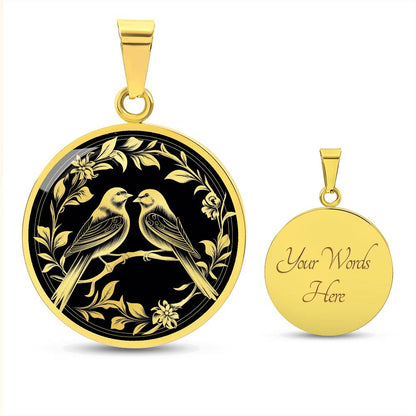 Personalized Love Bird Necklace