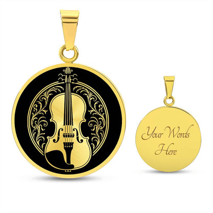 Personalized Violin Necklace