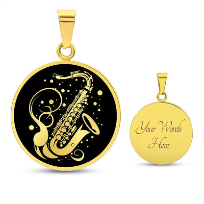 Personalized Saxophone Necklace