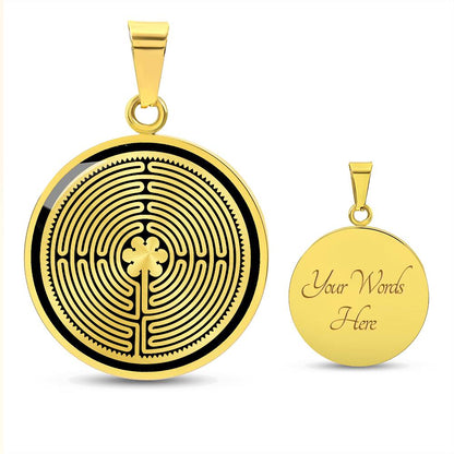 Personalized Labyrinth Necklace