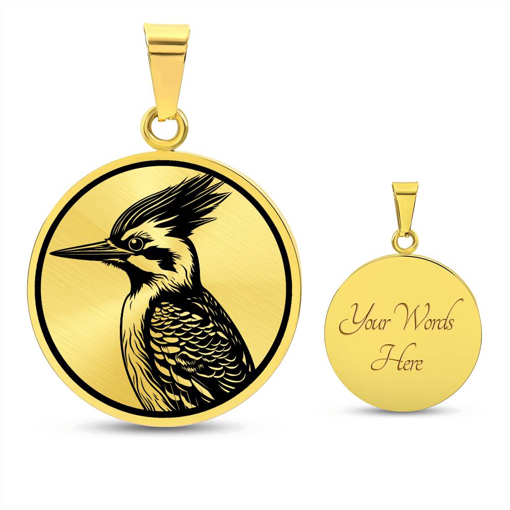 Personalized Woodpecker Necklace