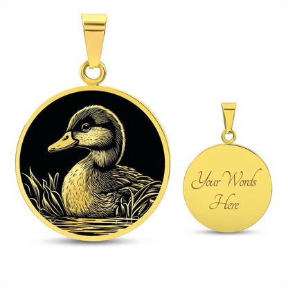 Personalized Duckling Necklace