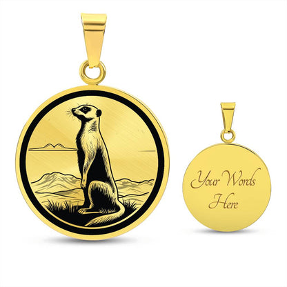 Personalized Meerkat Necklace