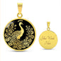 Personalized Peacock Necklace