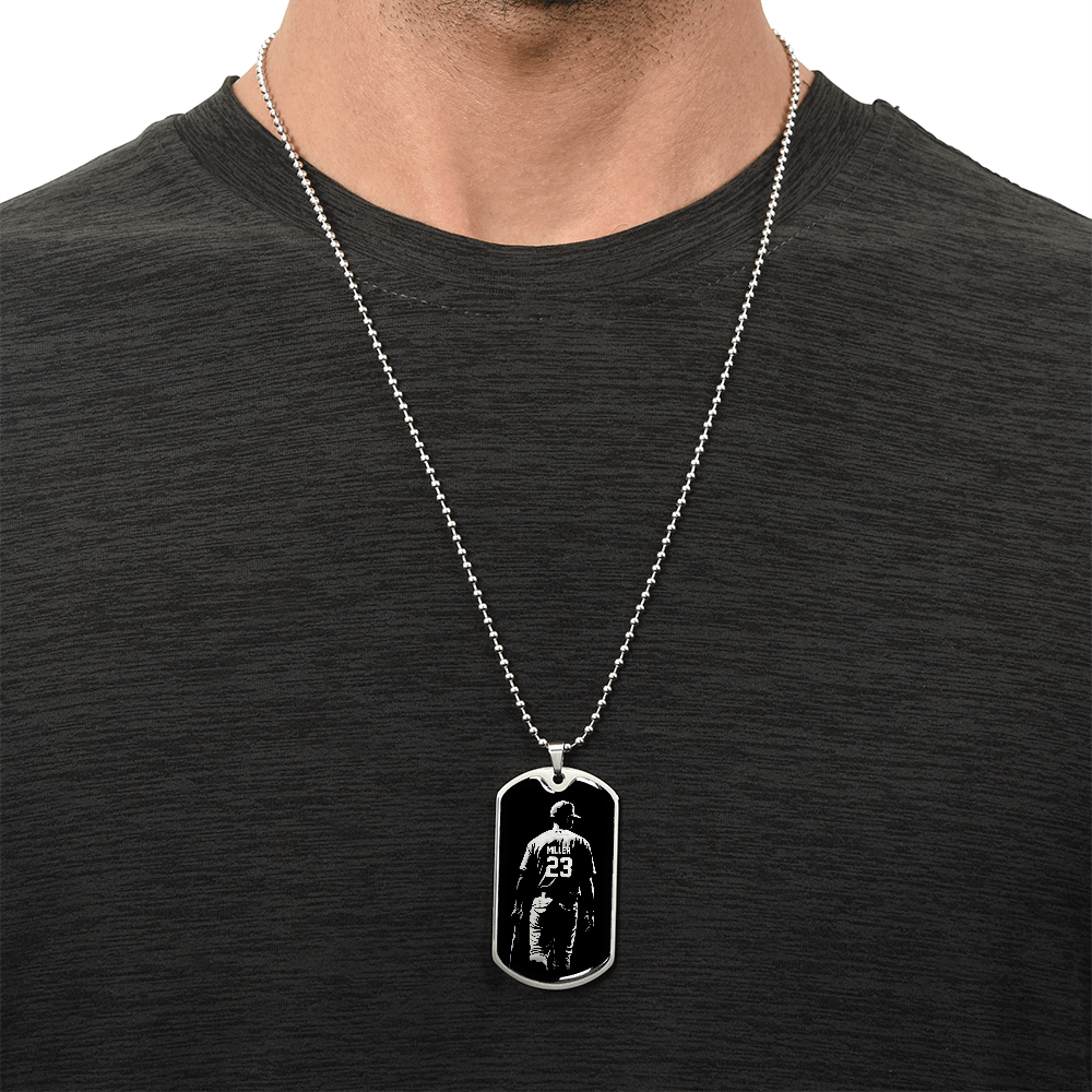 Personalized Baseball Necklace