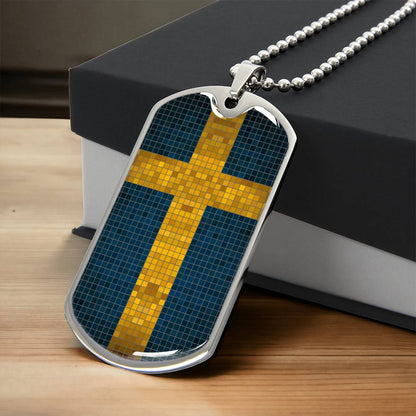 Personalized Flag of Sweden Necklace