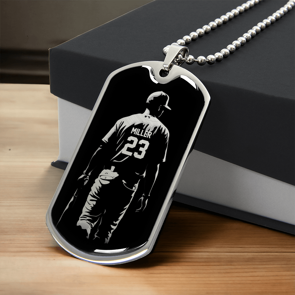 Personalized Baseball Necklace