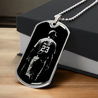 Personalized Baseball Necklace