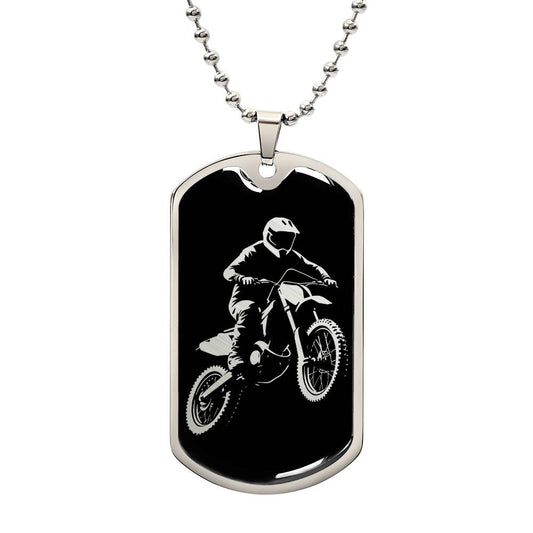 Personalized Dirt Bike Motocross Necklace