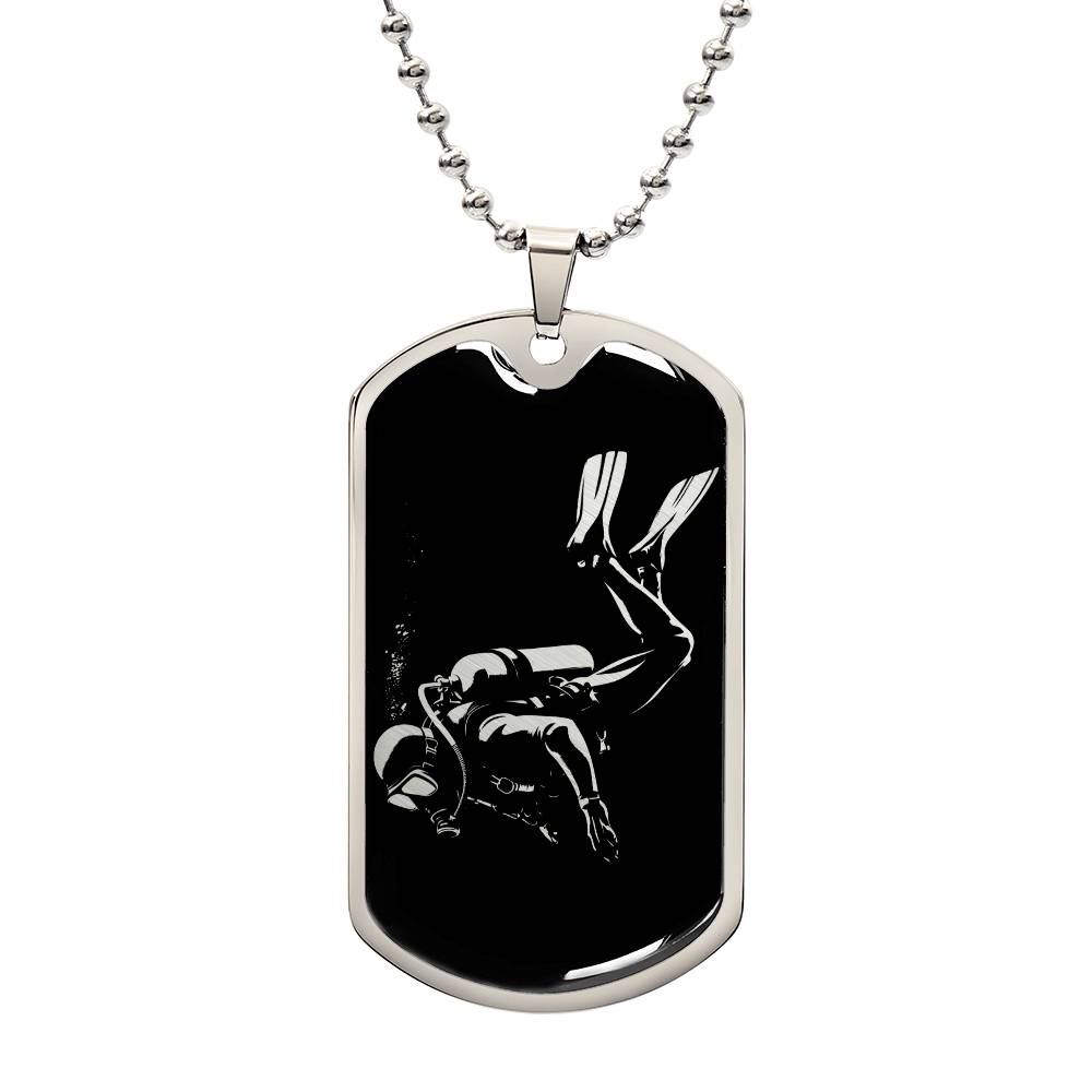 Personalized Scuba Diving Necklace