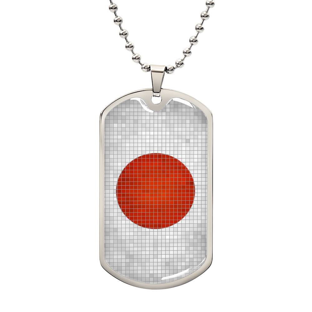 Personalized Japan Flag Necklace