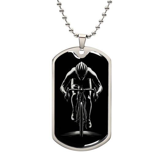 Personalized Road Biking Necklace
