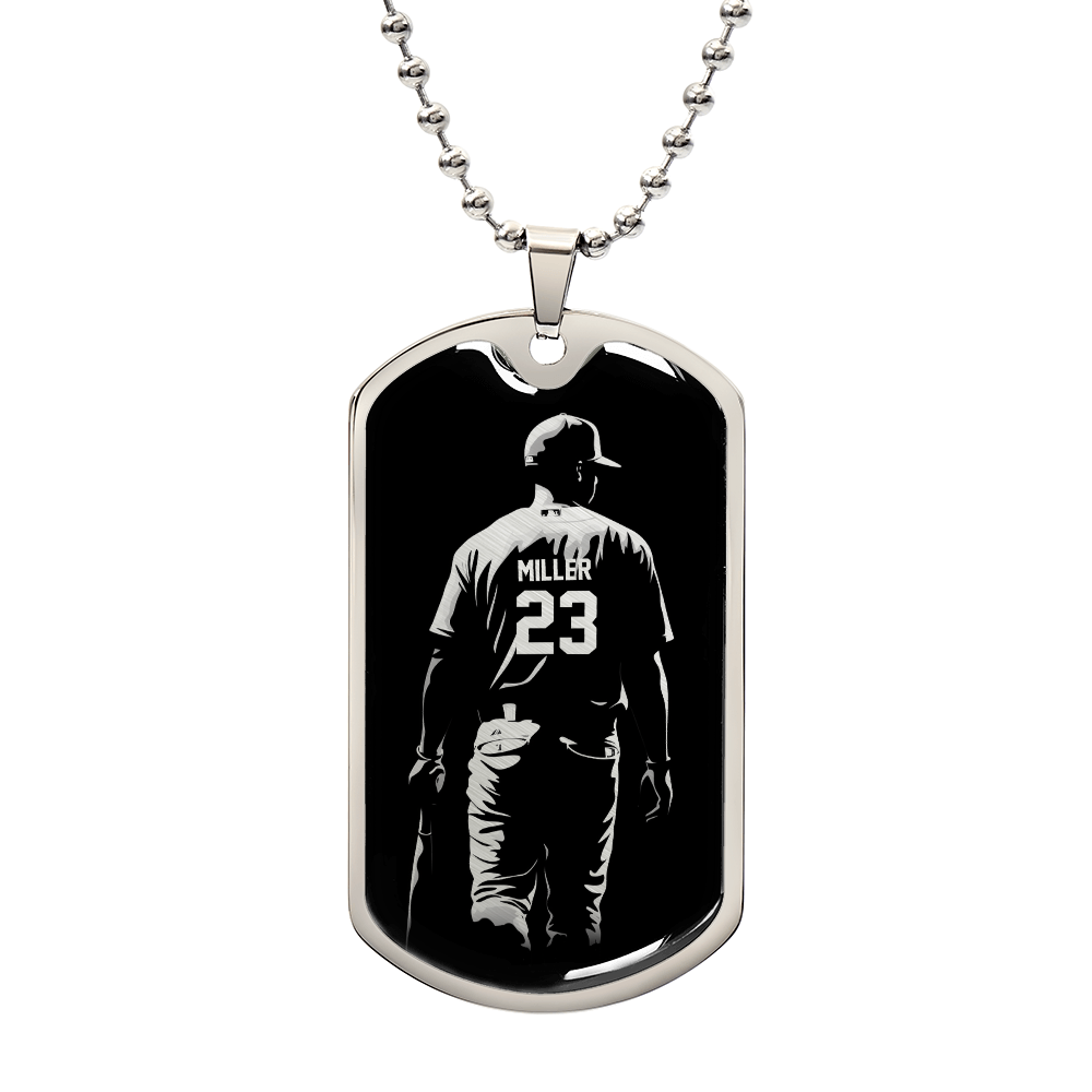Personalized Baseball Necklace