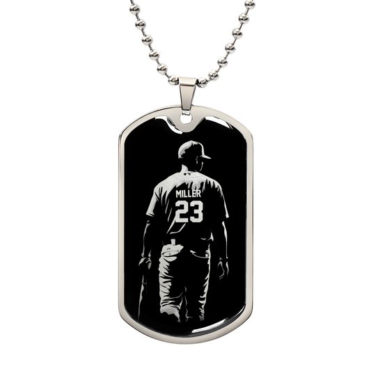 Personalized Baseball Necklace