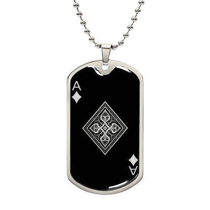 Personalized Ace of Diamonds Necklace