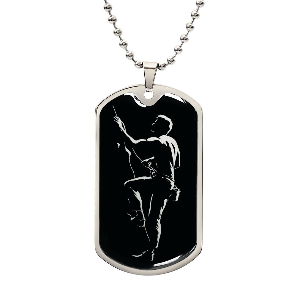 Personalized Rock Climbing Necklace