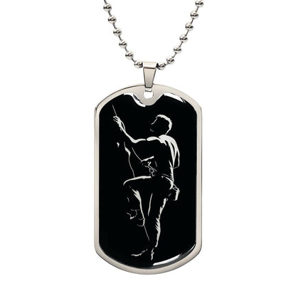Personalized Rock Climbing Necklace