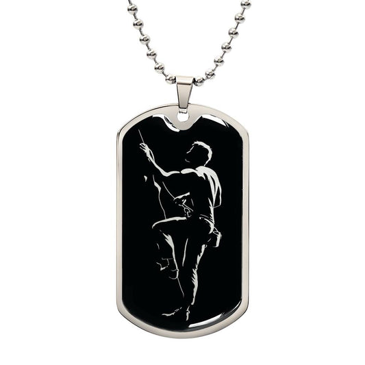 Personalized Rock Climbing Necklace